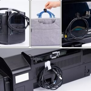 12-Pack Reusable Cable Management Straps