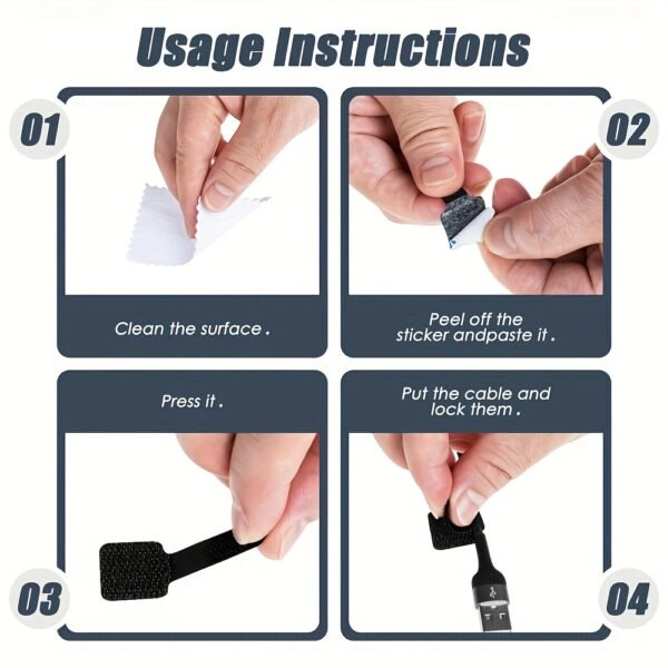 0fa11f78-6181-44a3-bf87-84ea7f7fae6c.jpg 12-Pack Reusable Cable Management Straps