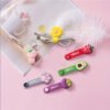 2-Pack Cute Animal & Fruit Silicone Cable Ties