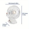 Ultra-Quiet Mini Fan with 5-Speed Control & Night Light