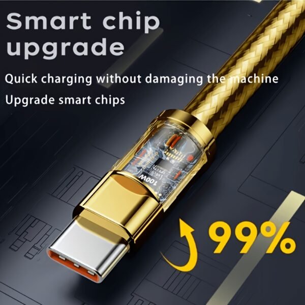 2dcf274b-521e-4e84-99f2-8f1b626505b7.jpg 100W 6A USB-A to USB-C / Micro USB Fast Charging Cable