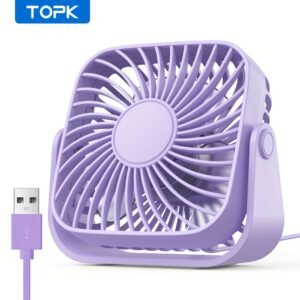 USB Portable Desk Fan with Brushless Motor