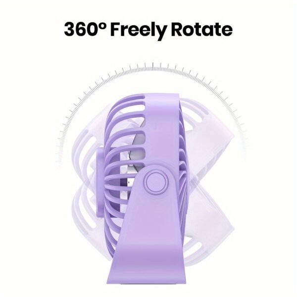 USB Portable Desk Fan with Brushless Motor