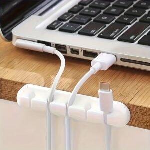 5-Slot Cable Management Box with Cable Clips