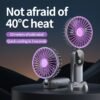 3-in-1 USB Mini Fan with Digital Display & 6-Speed Control