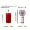 USB Desktop Fan with Phone Holder & 3-Speed Control