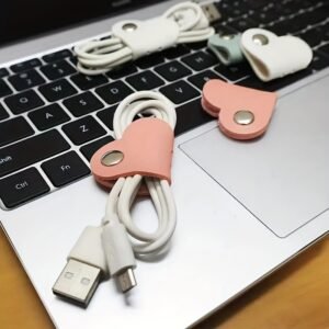 3-Pack Heart-Shaped Cable Organizers