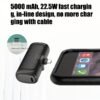 22.5W 5,000mAh Mini Power Bank (Lipstick Design)