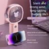 USB Desktop Fan with Phone Holder & 3-Speed Control