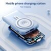 10,000mAh Wireless Power Bank with Smart Display & Phone Stand